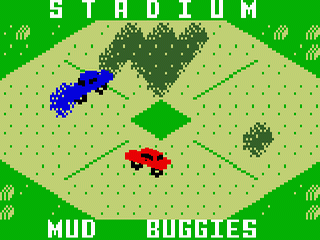 Stadium Mud Buggies title screen for Intellivision